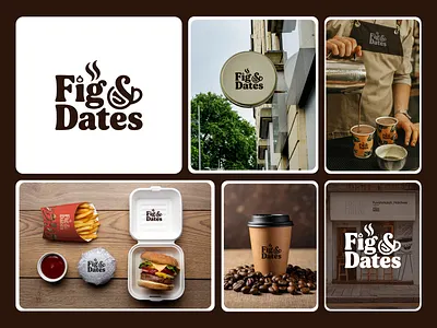 Figs & Dates Cafe Logo Design best logo 2025 branding cafe logo clean logo coffee shop logo fast food shop logo fig dated logo font based cafe logo graphic design illustration lettermark logo logo design logo designer maldives logo maldivian logo designer simple logo startup logo typography word mark logo
