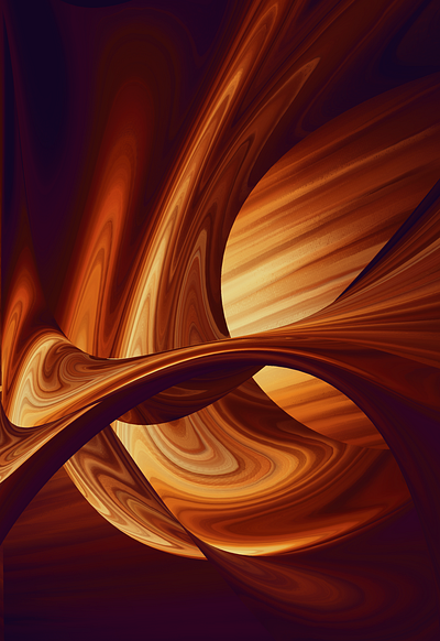 Amber Enigma abstract amber digital painting fluid