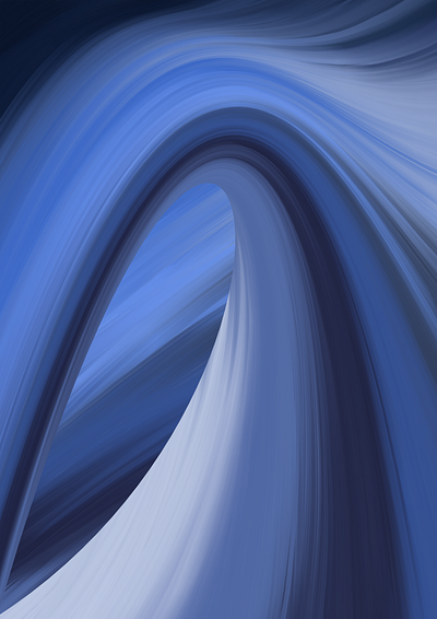 Blue Surge abstract blue digital painting wave