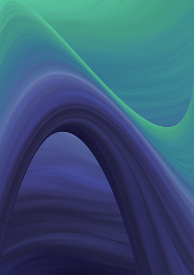 Echoes of the Deep abstract digital painting wave