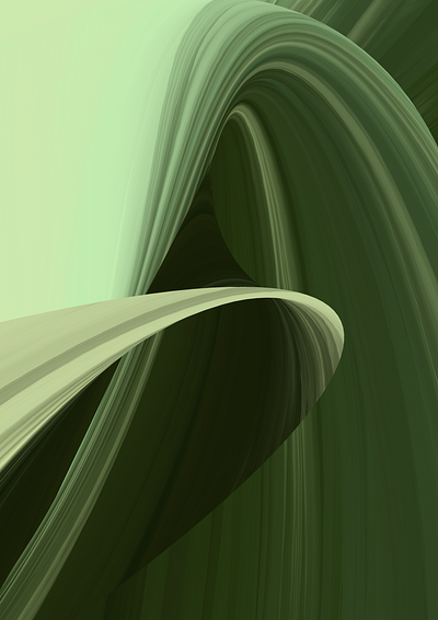 Emerald #1 abstract digital painting green