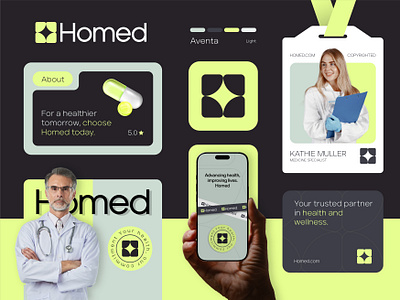 Homed Custom Medical Branding Kit brand book brand guidelines brand identity brand identity design brand style guide branding branding kit color design graphic design logo design merchendise assets packaging design social media kit stationery design typography visual identity