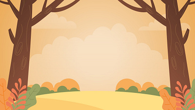 Winding Forest Road: Flat Design Green Landscape Illustration scenic road