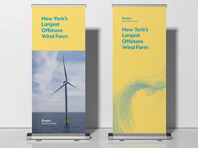 Ørsted Sunrise Wind Event Signage branding design event branding event signage graphic design