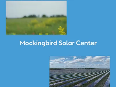Mockingbird Solar Center social media video after effects animation design instagram motion graphics renewable energy social media solar energy solar farms texas