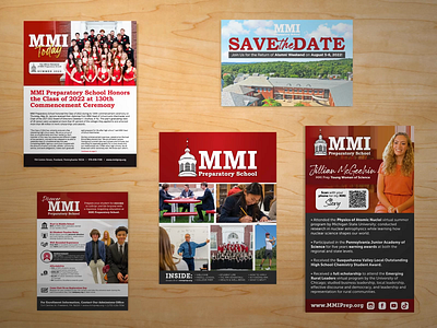 MMI Preparatory School Print Materials book branding design graphic design print