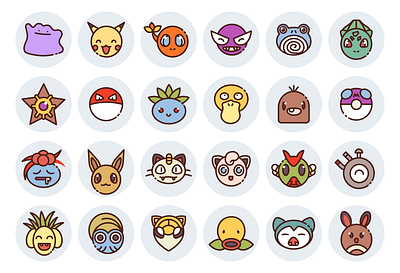 Pokemon Avatars avatar avatars design graphic design pokemon