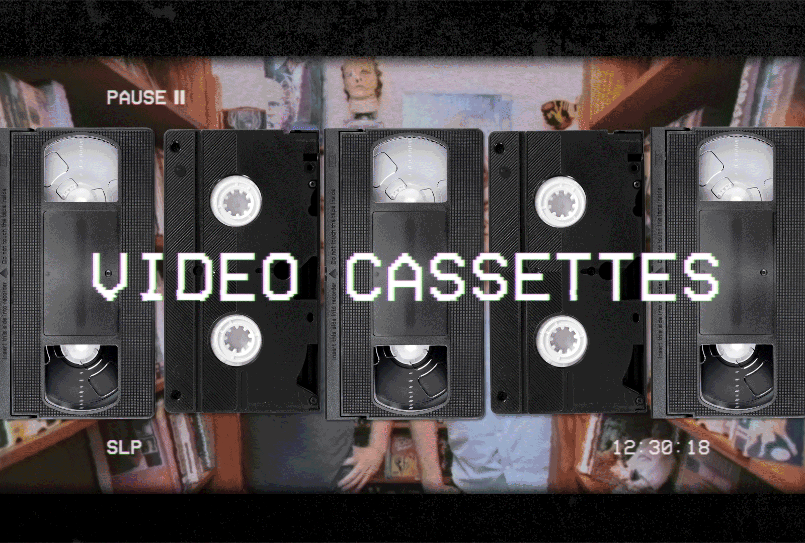 Video Cassettes, for Stitcher/Sirius XM 2d 2d animation after effects cassettes motion motion graphics texture vhs