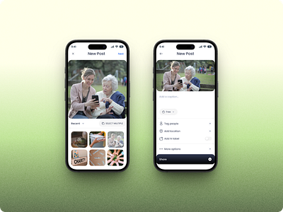 Local Community Help & Exchange UI-Create new post & Share Post appdesign appinterface cleanui communityapp createpost creativedesign designsystem figmadesign interactiondesign microinteraction minimalui mobileui productdesign sharepost socialapp uiux userexperience userinterface uxdesign