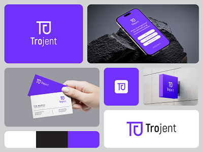 Trojent Logo & Branding Design. brand guidelines brand identity branding creative logo icon j logo logo logo design minimal popular logo softlogo t logo tjlogo vector