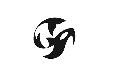Modern Orca Logo For Sale circle fish killer modern ocean orca shark whale