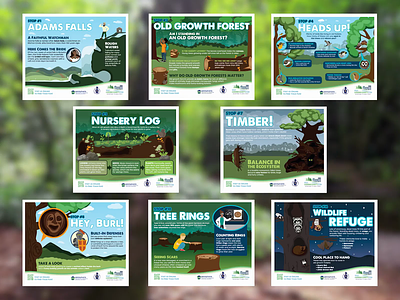 Visit Luzerne County Trail Signs branding design graphic design illustration poster print vector