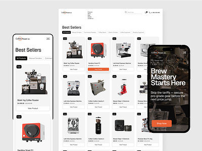 eCommerce - Product Page Redesign aero design coffee coffee shop coffee shop website design ecommerce ecommerec website landing page landing page design minimal product page redesign webdesign website website design