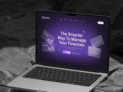 Saaftix - Finance saas website design finance finance saas website landing page sass website ui uiux ux web design webpage website