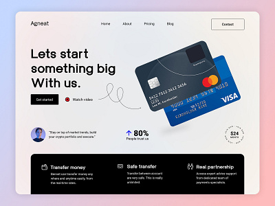 Banking Hero Section Design banking hero section banking website design hero hero section hero section design landing page landing page design landing page hero section section ui ui design uiux user interface user interface design ux design web design website website design website hero section