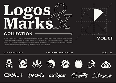 Logos & Marks Collection animal apparel badge branding caffee shop elegant emblem esport fashion gaming geometric icon logo logomark logotype mark mascot sport symbol timeless