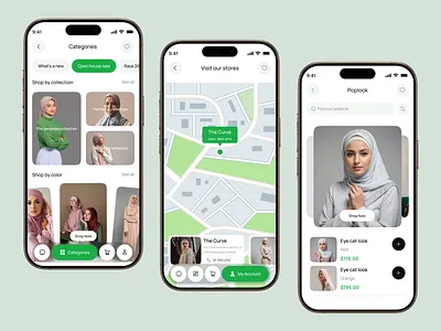 Modest Islamic Clothing Mobile App Redesign app app screen clothes app clothing brand app clothing ecommerce creative mobile app ecommerce app fashion app fashion branding fashion mobile ios luxury fashion luxury fashion logo mobile mobile app modern app ui shop shopping app store stylist logo