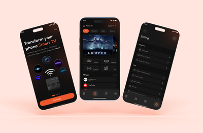 Smart Remote Mobile App app design mobile app remote control app remote mobile app remote tv smart remote uiux uxuidesign