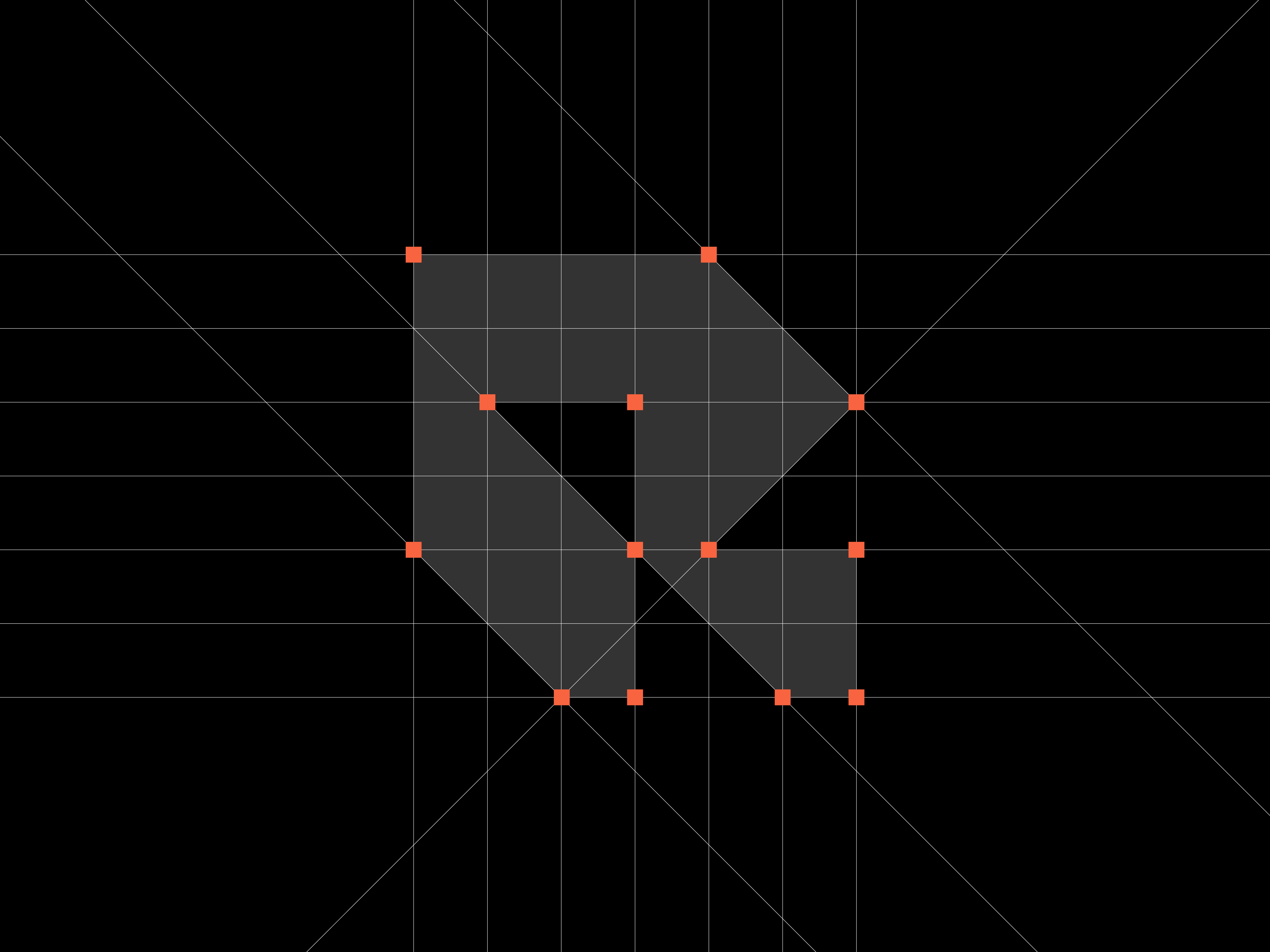 Logotype Design - Identity Design app brand identity branding design geometric graphic design grid logo letter logo logotype mark minimalist logo modern logo monogram r logo real estate sharp symbol