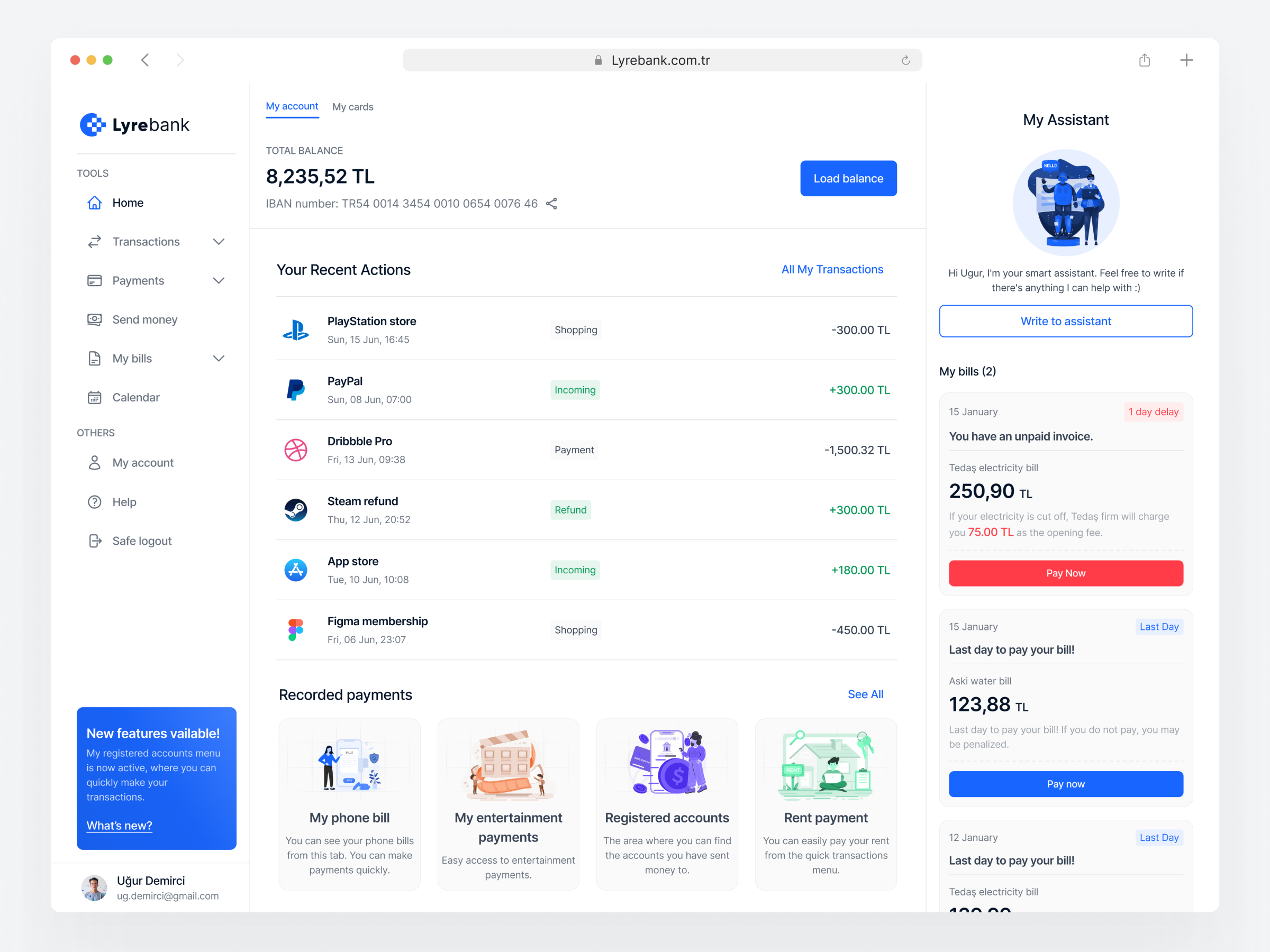 Lyrebank Dashboard bank dasboard dashboard dashboard page dashboard ui finance app financial fintech fintech dashboard ui ux website