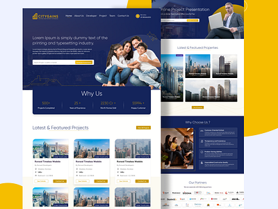 Real-Estate Project. india mumbai realestate realtors ui uiux web design