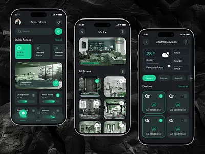 Smart Home Mobile App ai air air conditioner app b2b crm design device health home ios iot mobile remote saas smart smarthome software ui uxdesign