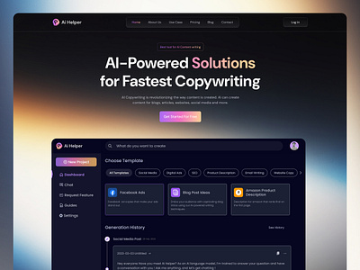 AI Content Writing Tool Landing Page ai content writing ai copywriting landing page ai landing page ai tool ai website design ai writing assitant ai writing tool ai writing tool website aiassistant aicontentcreation aiforbusiness aiwriting artificial intelligence chatbot contentwriting copywritingtools popular design saas landing page software website design web design