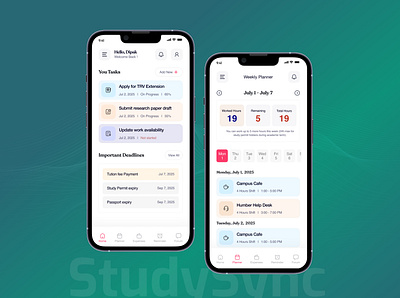 Study Sync- Mobile App Design app design clean concept design mobile app design ui uiux ux webdesign website