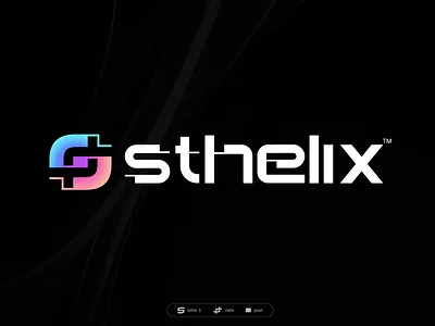 S + helix logo 2025 logo branding creative logo helix letter mark letter s logo logo mark logomark new logo s s logo s mark startup agency logo sthelix tech logo typo loog typography