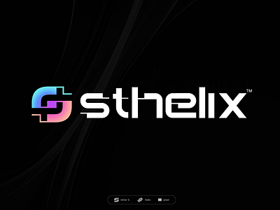 S + helix logo 2025 logo branding creative logo helix letter mark letter s logo logo mark logomark new logo s s logo s mark startup agency logo sthelix tech logo typo loog typography