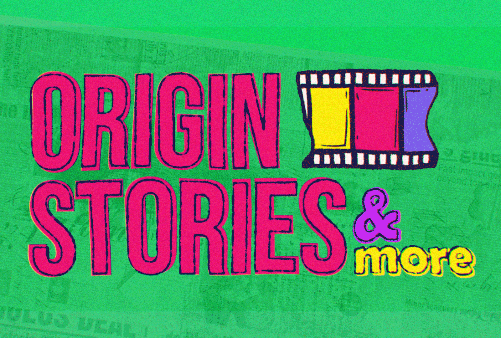 Origin Stories & More, for Stitcher/Sirius XM 2d 2d animation animation collage elements motion motion graphics shapes text type