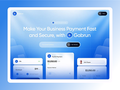 Gabrun| AI Powered Fintech App | UI UX | Potential ai app ai powered design dark website deep learning interface deeplearning ai dev style developer website dimension expense tracker finly intelligent ai landing page design landing page ui logo mobile app product saas sidebar table uiux design