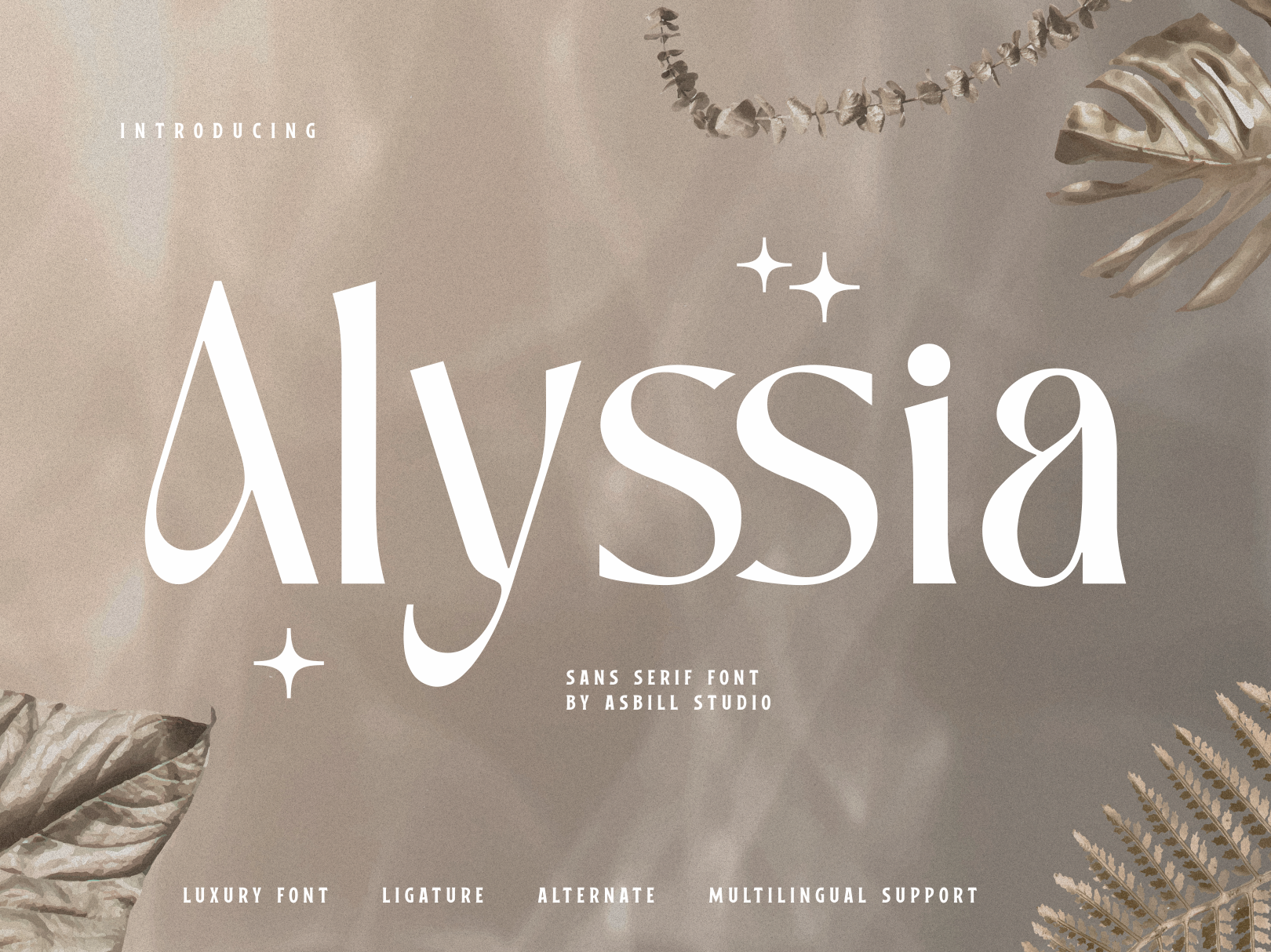 Alyssia - Luxury Serif Font aesthetic brand identity branding font fonts illustration logo luxury modern sans serif typography
