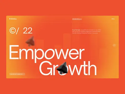 Showcase Websites design landing refokus web web design webflow website