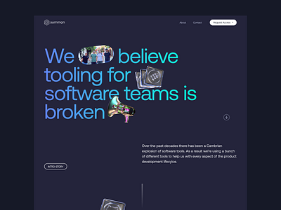 Summon design landing refokus web web design webflow website