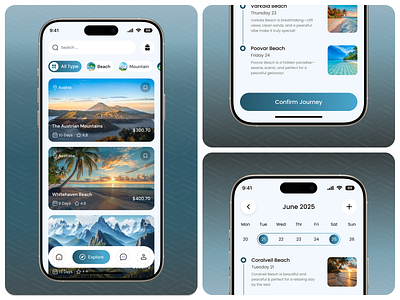 Travel Planning and Exploration Mobile App adventureapp exploretheworld itinerarybuilder journeyui mapintegration mobile app mobiletravelapp nomadux offlinetravelapp routeplanner smarttravel travelappdesign travelplanner triporganizer ui design uiux ux design uxfortravel vacationapp wanderlustui