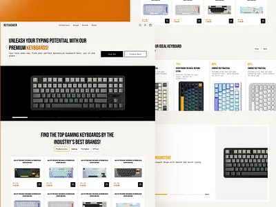 Keyjacker - Keyboard Brand Ecommerce Website UI Design app design design figma ui uiux ux
