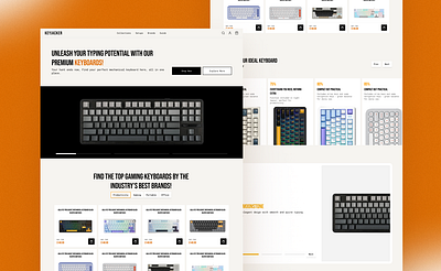 Keyjacker - Keyboard Brand Ecommerce Website UI Design app design design figma ui uiux ux