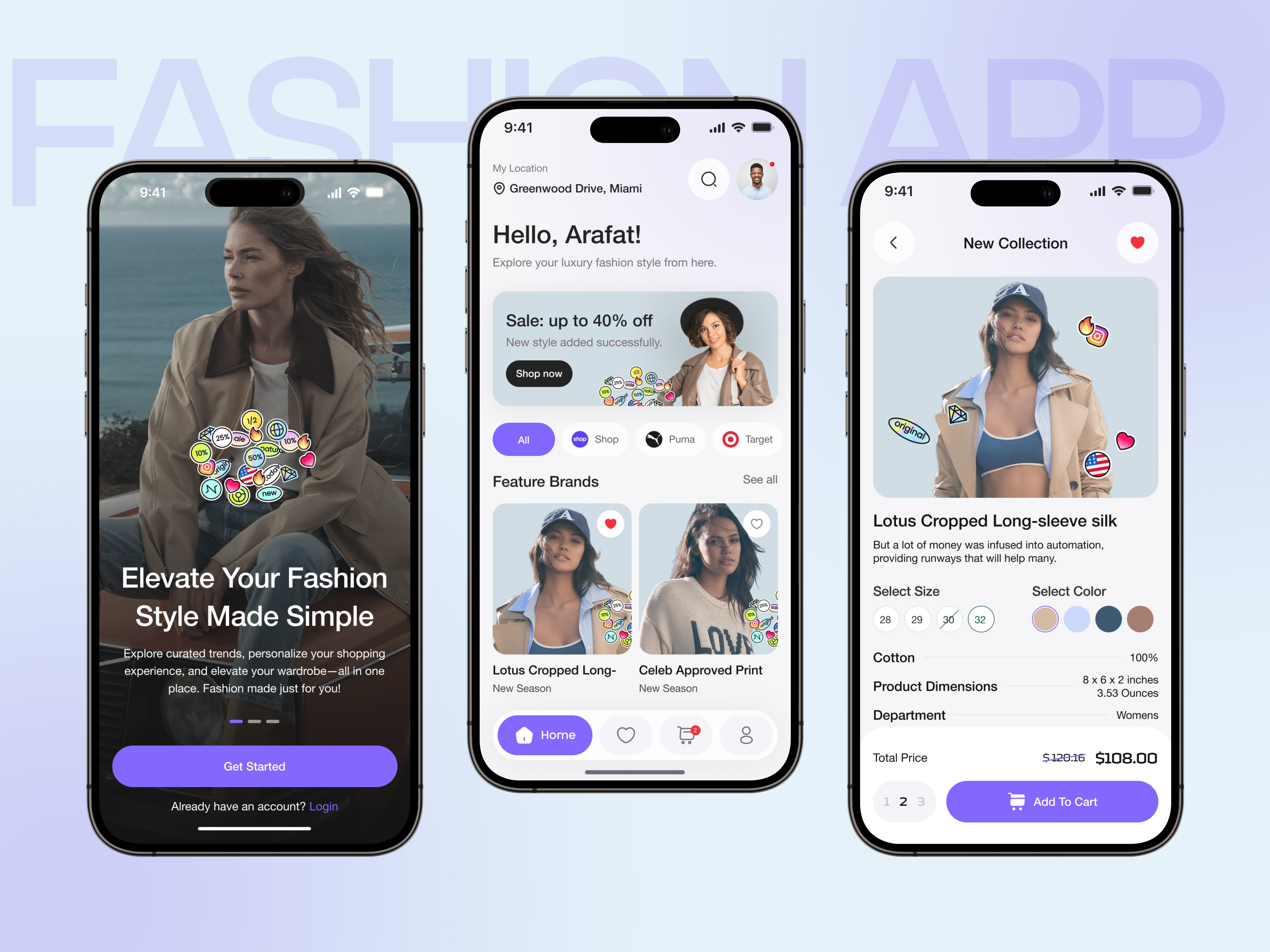 E-commerce Mobile App Design app app design clean e commerce ecommerce fashion fashion app ios item list marketplace mobile app mobile app design online shop online shopping saas sell shopify shopping shopping app store