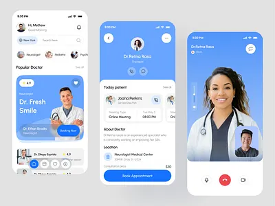 Medical App Design app clean clinic doctor doctor design haeath care app health app health care health care design heath tec hospital ios desing medical medical app design medical stats minimal mobileapp patien care software