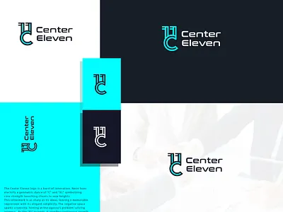 Centre Eleven Logo black monochrome brandcubes business logo center eleven centre logo chembur logo designer elegant eleven logo ishan shetty lettermark modern mumbai logo designs neon upmarket