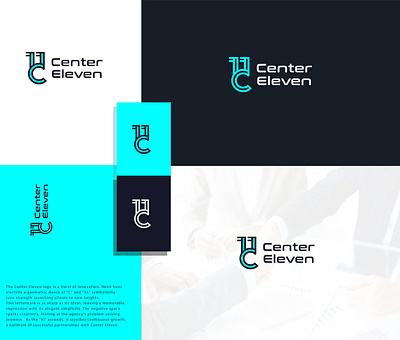 Centre Eleven Logo black monochrome brandcubes business logo center eleven centre logo chembur logo designer elegant eleven logo ishan shetty lettermark modern mumbai logo designs neon upmarket
