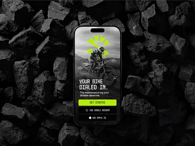 Strox. Bike Maintenance app. Splash Screen branding design illustration ui visual identity
