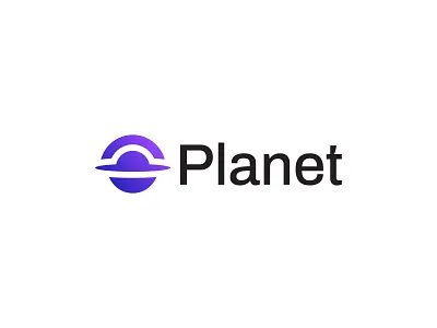 Planet - Tech Brand Logo brand logo branding gradient logo logo logo branding logo fesign logo mark logos modern symbol tech logo