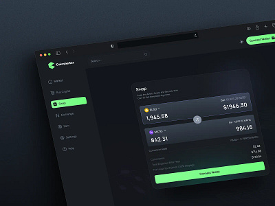 Crypto Swap Dashboard crypto crypto dashboard design crypto swap crypto trading crypto wallet cryptocurrency exchange currency exchange currency swap dex exchange dashboard swap swap dashboard swap interface token swap web design web3