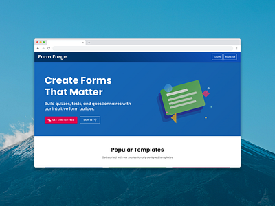 EdTech Dashboard Design: Quizzes, Templates & Analytics concept design
