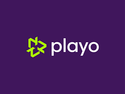 Playo Logo abstract ai play branding game company logo gaming branding gaming logo logo logo design modern play play button play logo play logo game player logo saas software logo startup logo tech logo technology logo