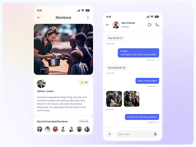 Local Help & Exchange App — Empower Your Community app design build trust clean ui community app feedback system help and exchange human cantered design human connection interaction design local community messaging ui mobile app neighbourhood product design prototype social connection ui design user feedback user reviews ux design