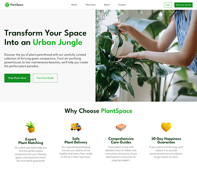 PlantSpace - for Plant Parents! design figma logo product design ui ux