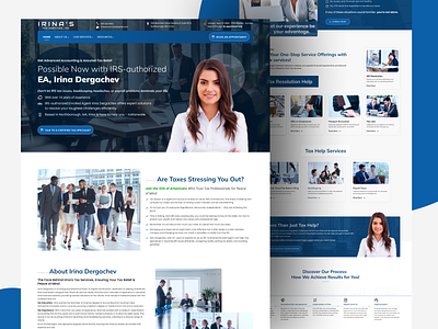 Tax Services Website figma tax ui uiux design website design